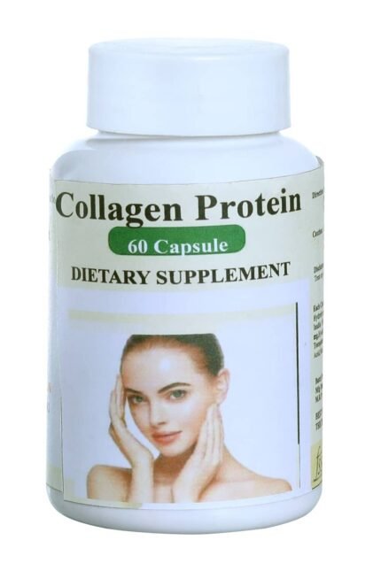 Collagen Protein Dietary Supplements Marine Collagen Capsule Hydrolyzed Supports Healthy Skin, Hair, Nails - 60 Capsules