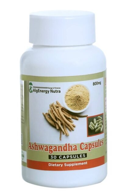 Ashwagandha Energy and Immunity Booster Dietary Supplements - 60 Capsules