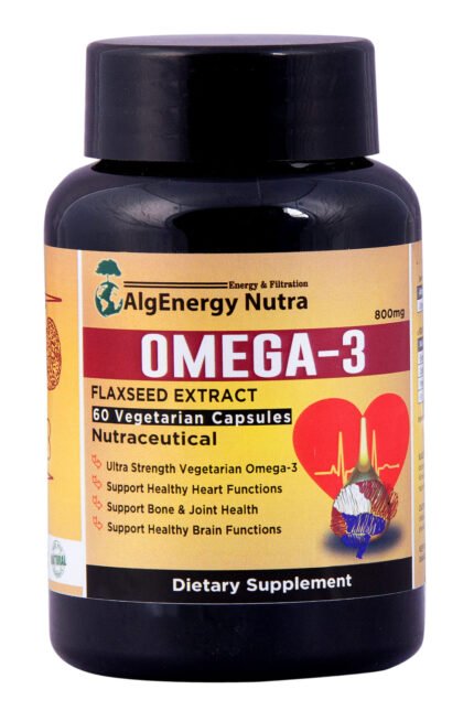 Omega 3 Veg Capsules for Women and Men Triple Strength with Omega , for Healthy Immunity, Heart, Brain, Eyes & Joints - 60 Capsules