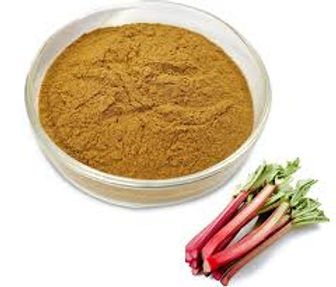 garden rhubarb root powder