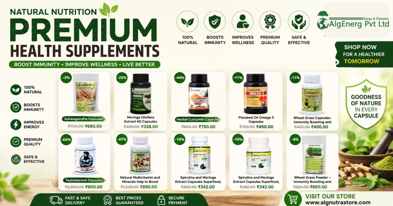 Buy health supplements online – premium health and nutrition supplements from ALG Nutra Store