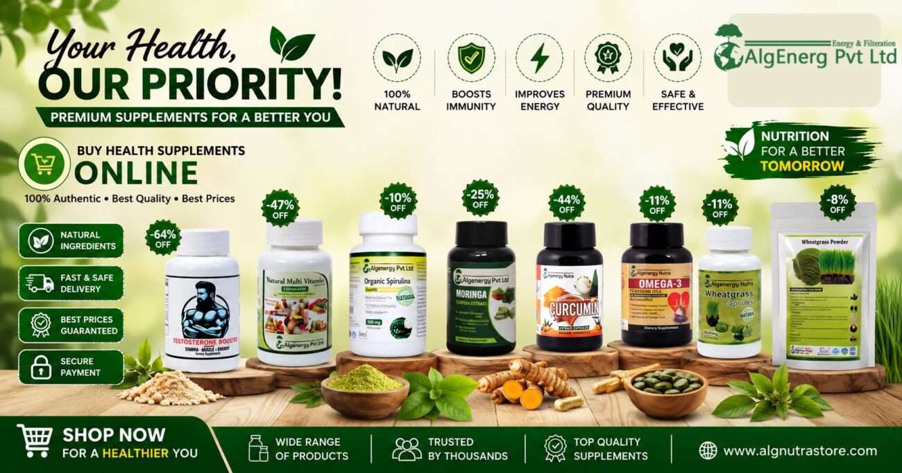 Buy health supplements online – premium health and nutrition supplements from ALG Nutra Store