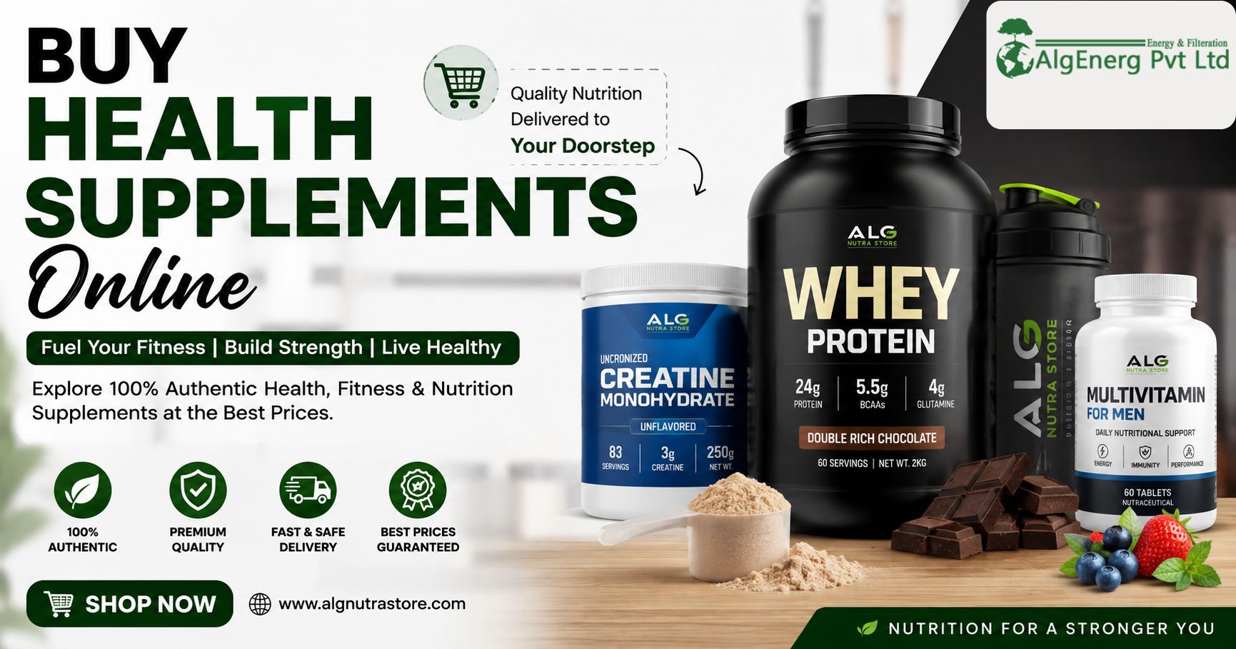 Buy Health Supplements Online – Premium Health & Nutrition Supplements | ALG Nutra Store
